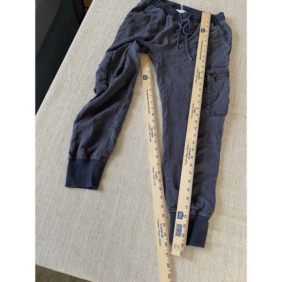 YOUNG FABULOUS AND BROKE Women's Joggers Zip Cargo Pockets Gray XS - Picture 3 of 7